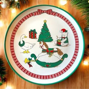 VINTAGE Taipro Melamine Christmas Platter Plate - Vintage Christmas